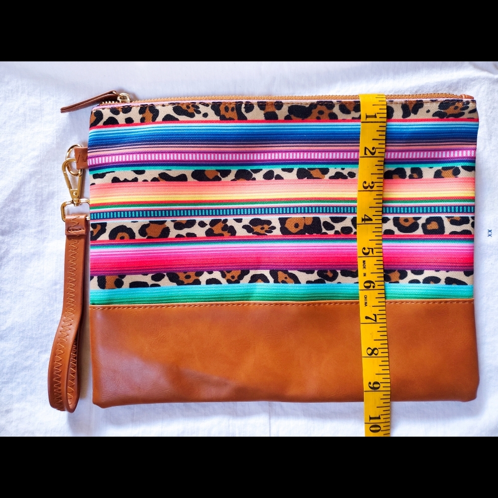 Leopard Serape purse/clutch